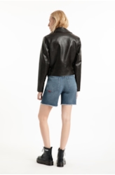 Jaqueta Vegan leather Perfecto Dark Brown