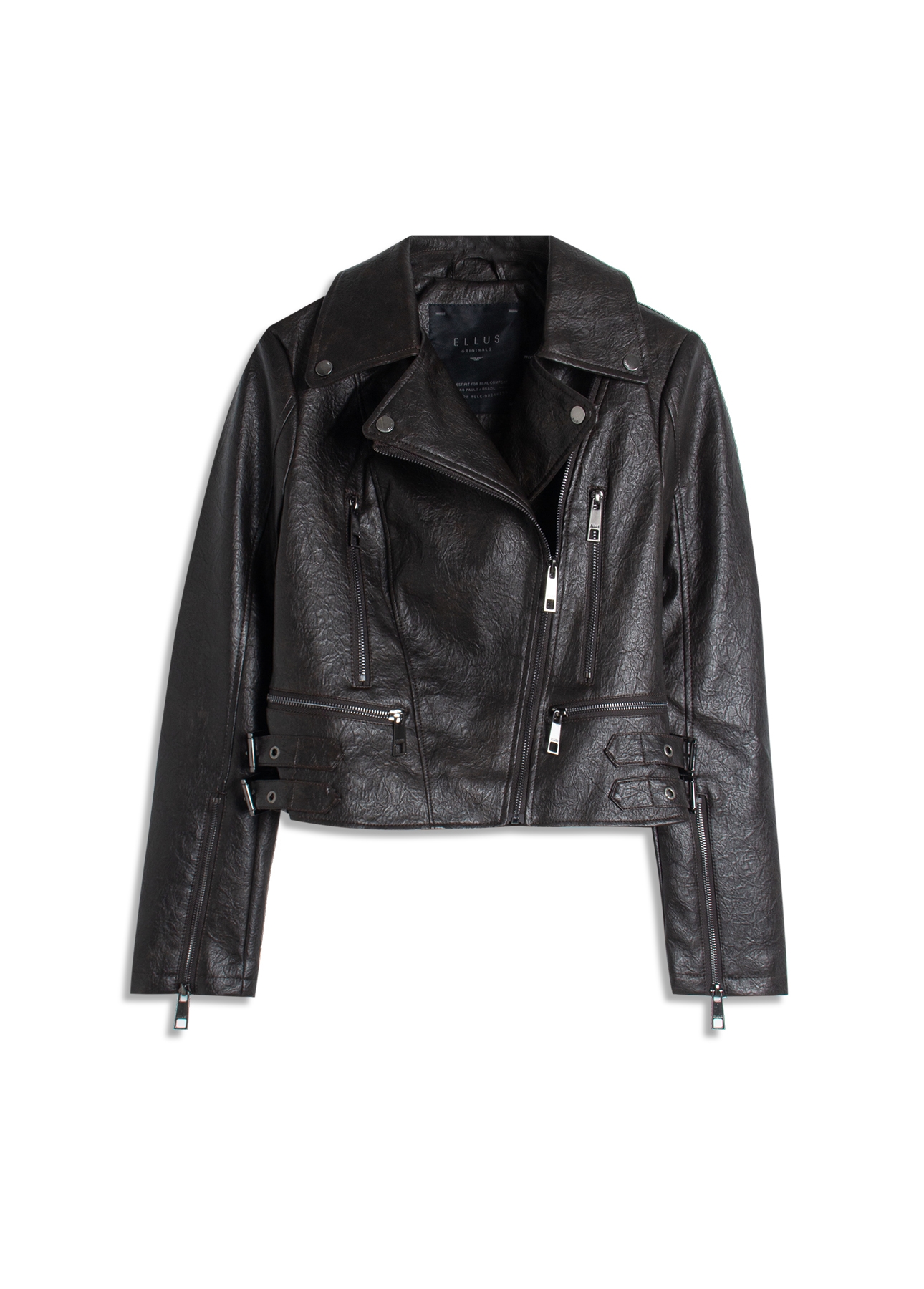 Jaqueta Vegan leather Perfecto Dark Brown