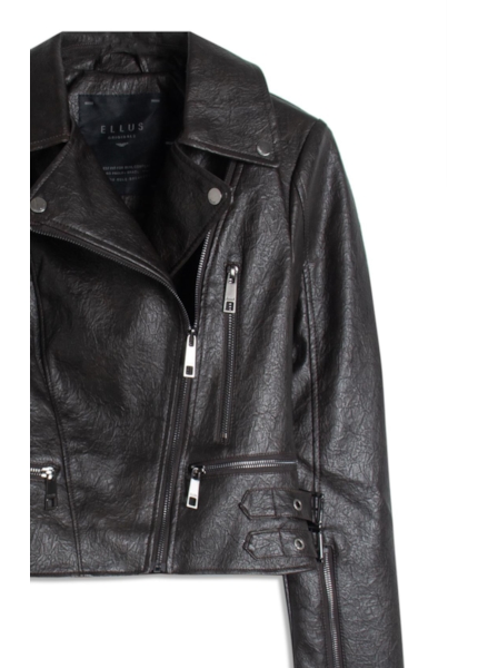 Jaqueta Vegan leather Perfecto Dark Brown - Main Image