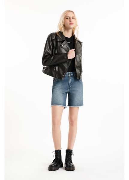 Jaqueta Vegan leather Perfecto Dark Brown