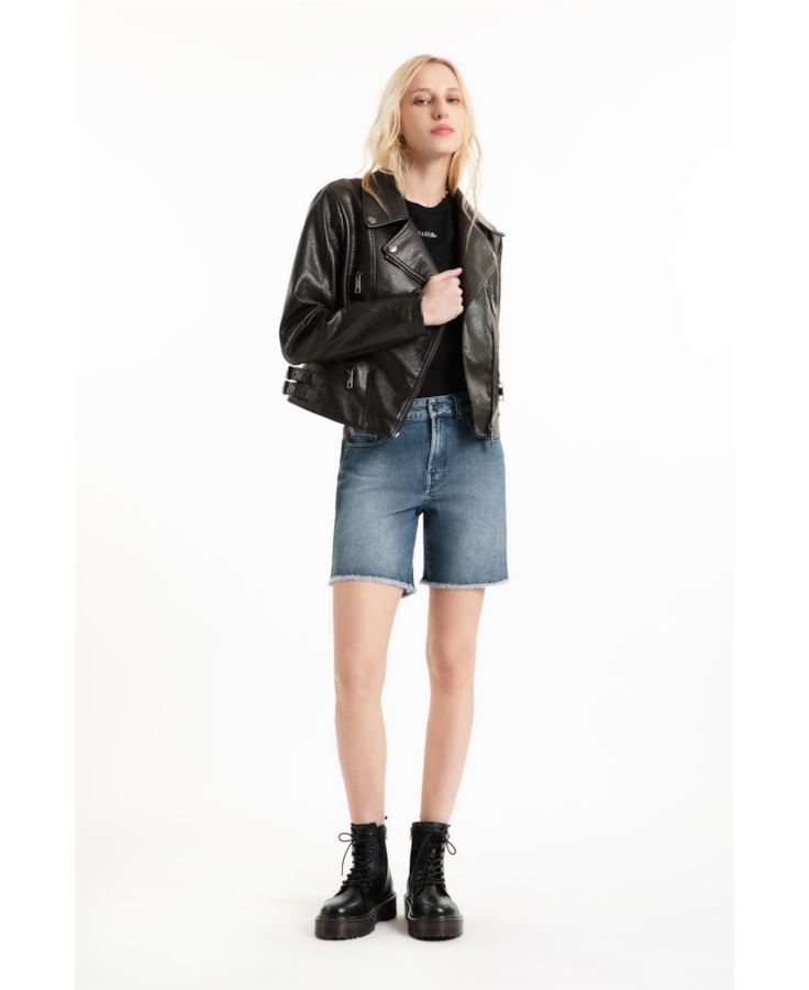 Jaqueta Vegan leather Perfecto Dark Brown