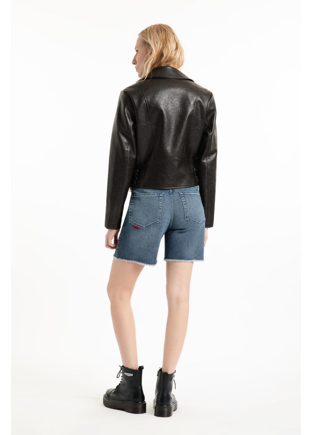 Jaqueta Vegan leather Perfecto Dark Brown