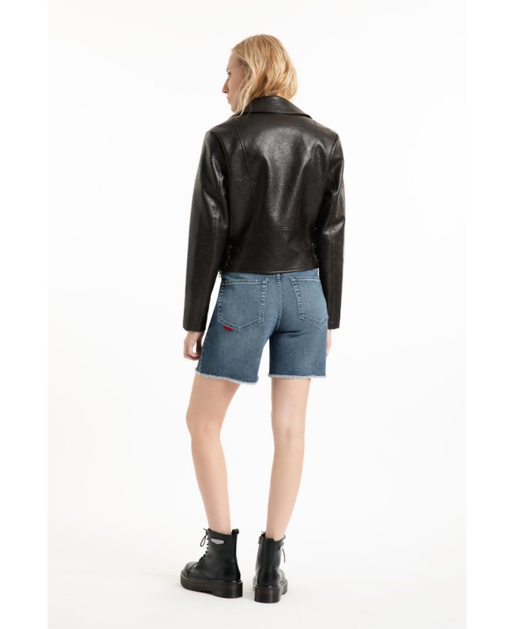 Jaqueta Vegan leather Perfecto Dark Brown