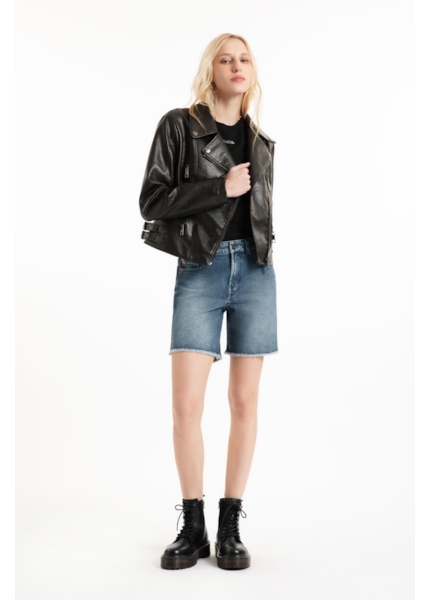 Jaqueta Vegan leather Perfecto Dark Brown