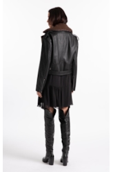 Jaqueta Vegan Leather Perfecto Preto