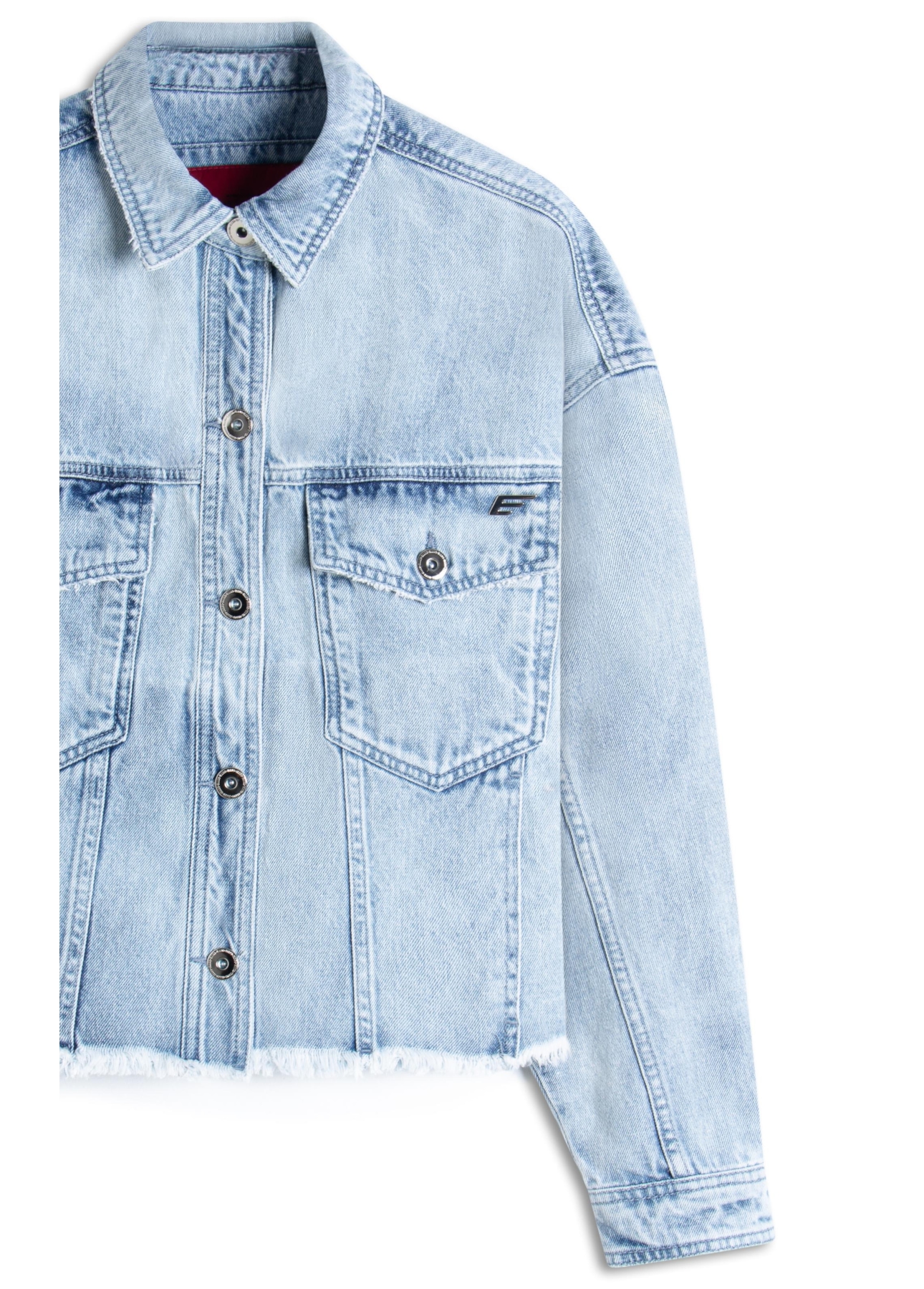 Jaqueta Vintage Denim Oversized Lav.Claro