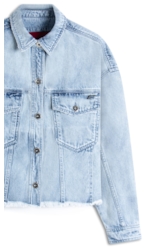 Jaqueta Vintage Denim Oversized Lav.Claro