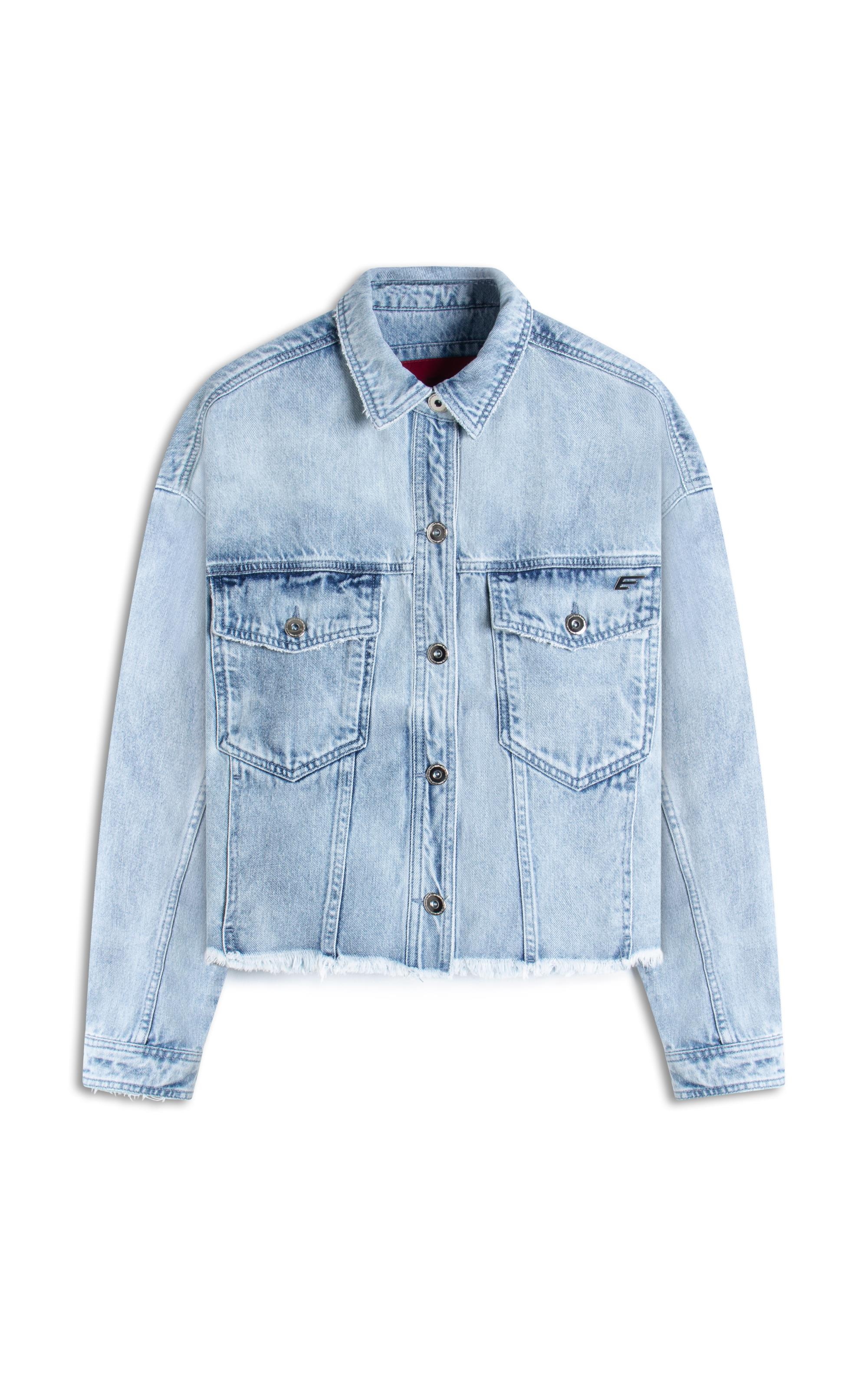 Jaqueta Vintage Denim Oversized Lav.Claro