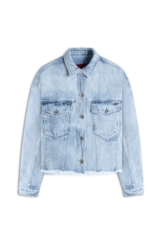 Jaqueta Vintage Denim Oversized Lav.Claro