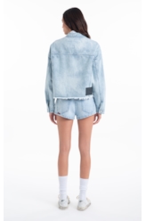 Jaqueta Vintage Denim Oversized Lav.Claro