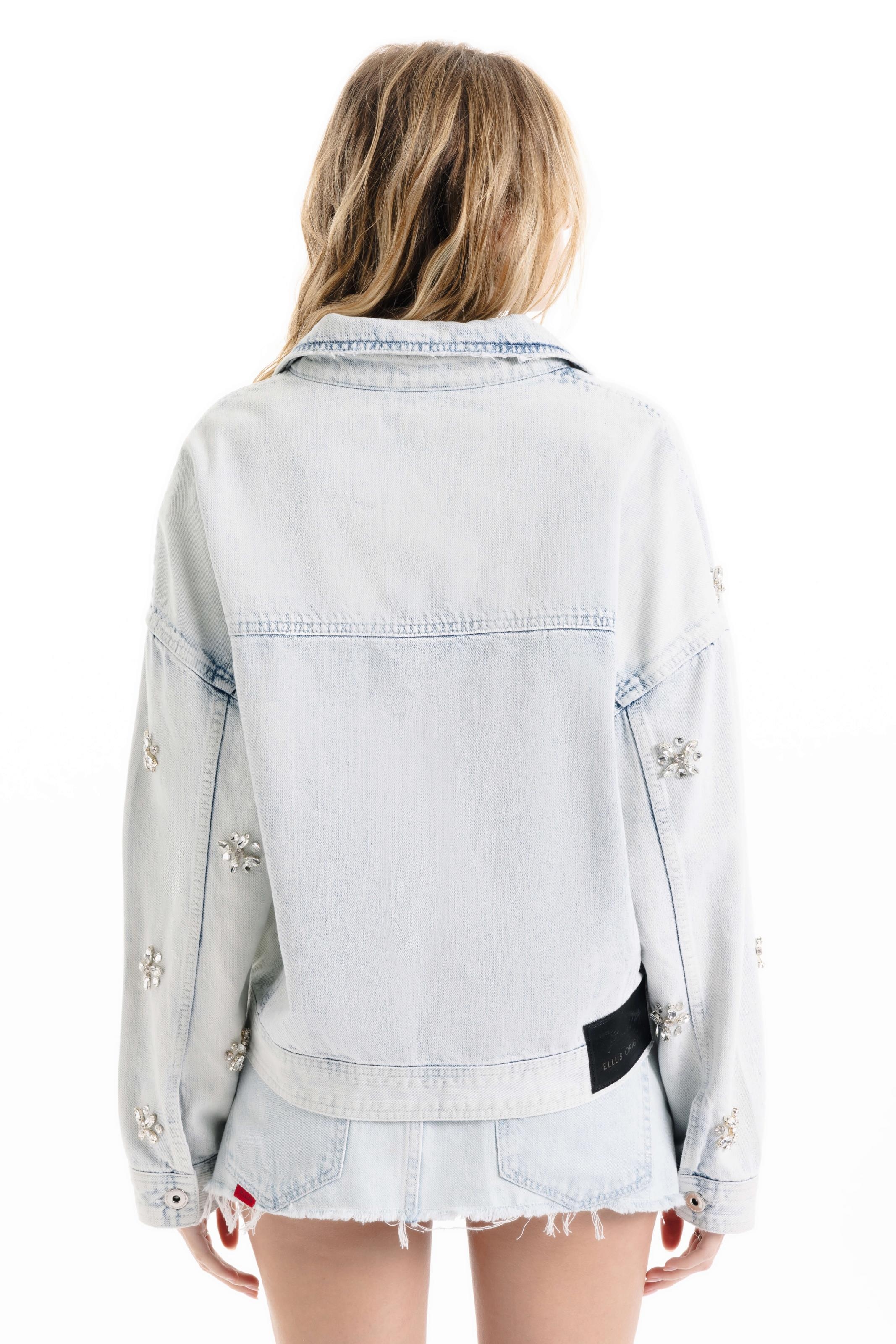 Jaqueta Vintage Denim Oversized Lav.Delave C/ Puidos