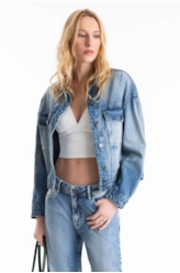 Jaqueta Vintage Denim Oversized Lav.Medio C/Sky+ Rebolo
