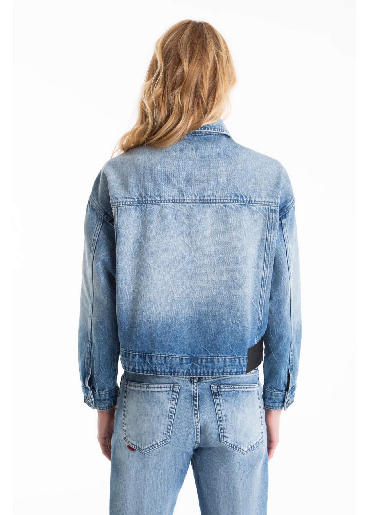 Jaqueta Vintage Denim Oversized Lav.Medio C/Sky+ Rebolo