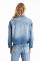 Jaqueta Vintage Denim Oversized Lav.Medio C/Sky+ Rebolo