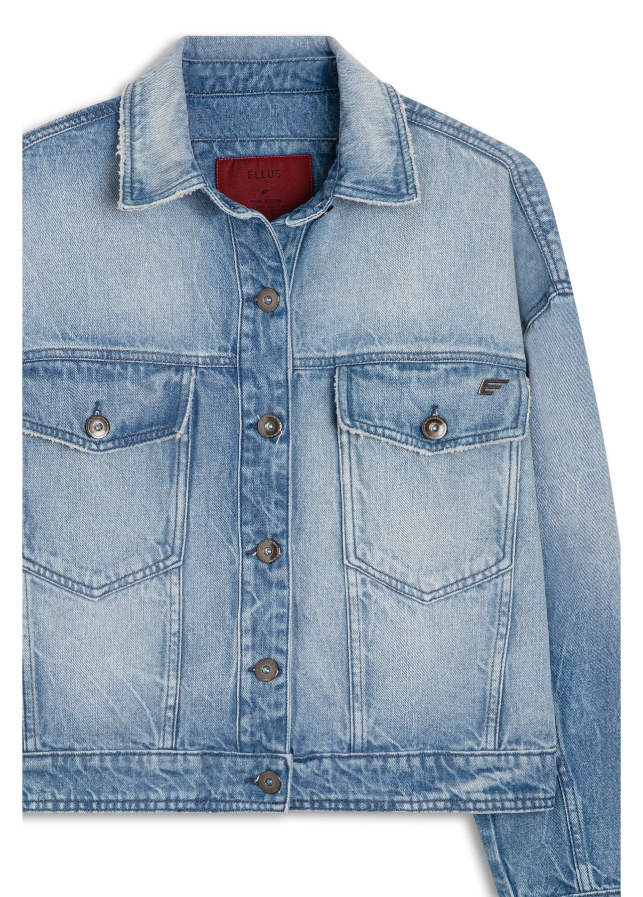 Jaqueta Vintage Denim Oversized Lav.Medio C/Sky+ Rebolo