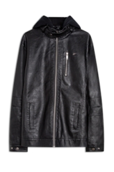 Jaqueta Vintage With Hood Preto
