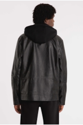 Jaqueta Vintage With Hood Preto