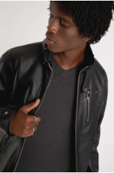 Jaqueta Vintage With Hood Preto