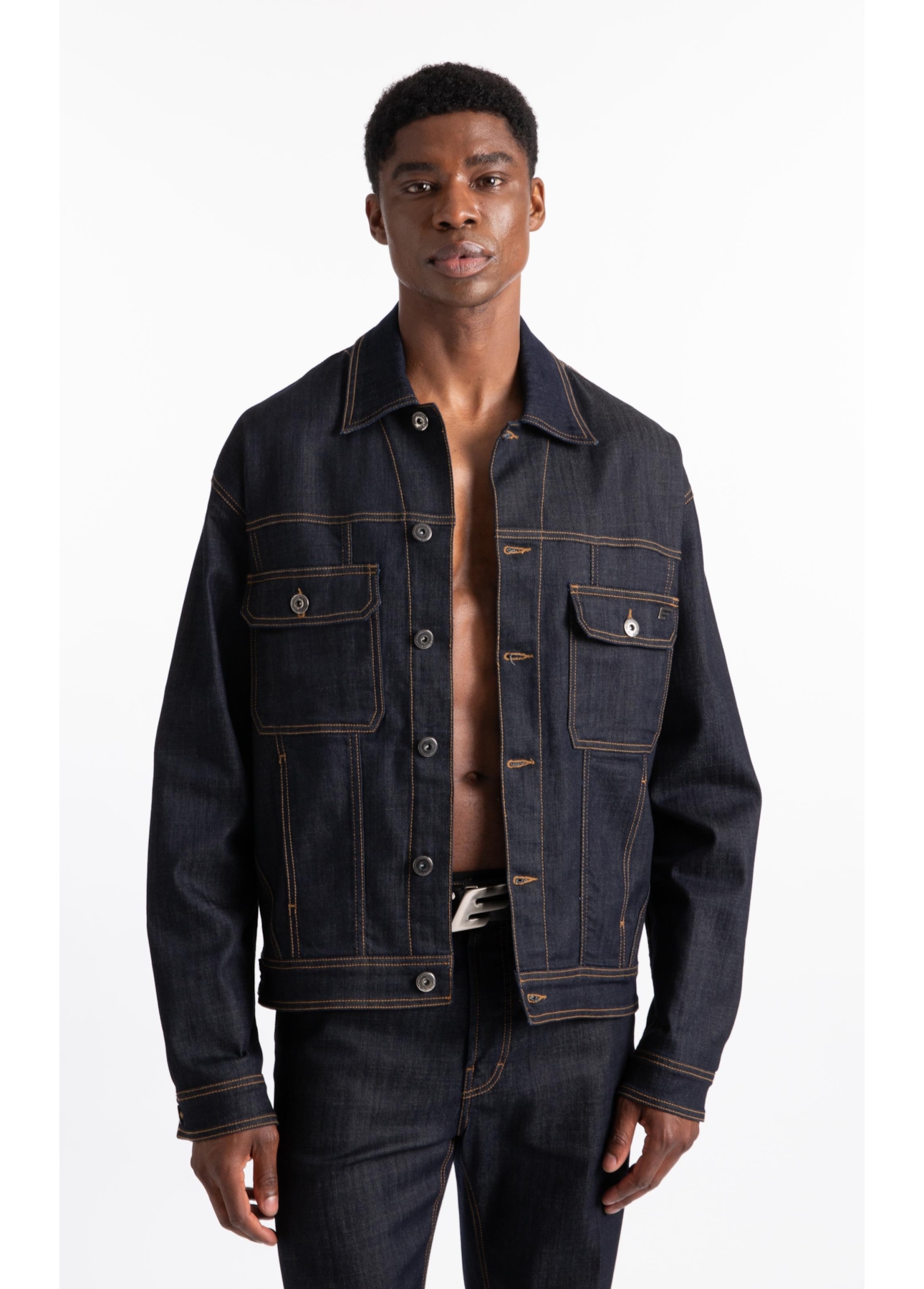 Jaqueta Visco Indigo Elastic Amaciado