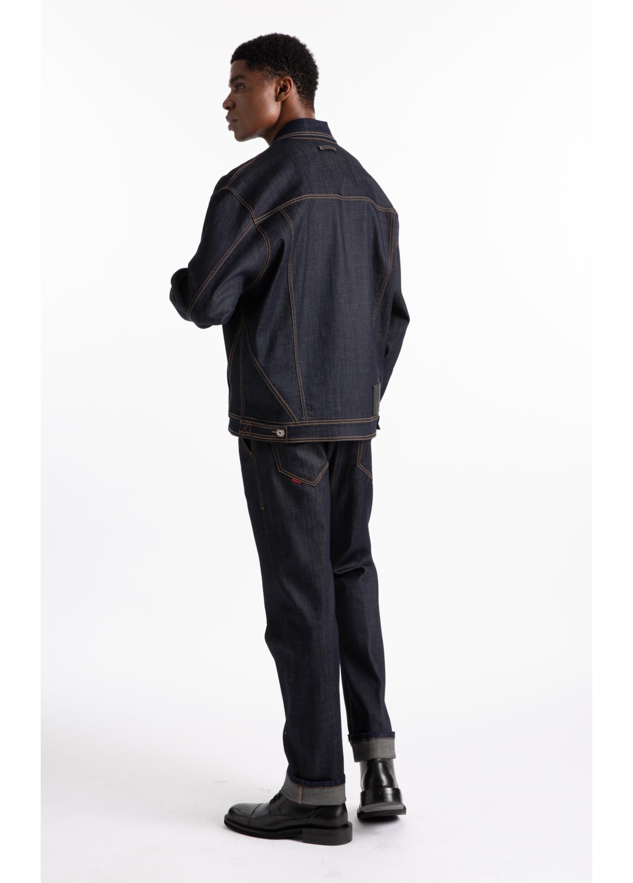 Jaqueta Visco Indigo Elastic Amaciado