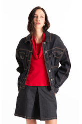 Jaqueta Visco Indigo Elastic Amaciado C/ Resina