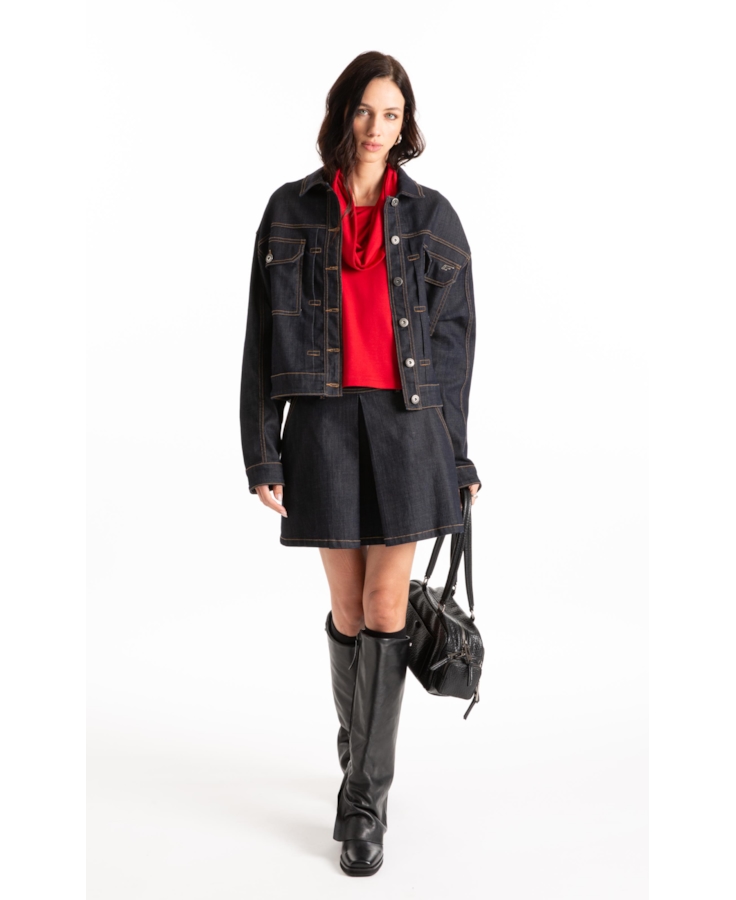 Jaqueta Visco Indigo Elastic Amaciado C/ Resina