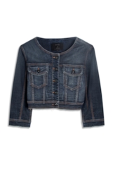 Jaqueta Visco Indigo Elastic Filigrana Lav.Escuro