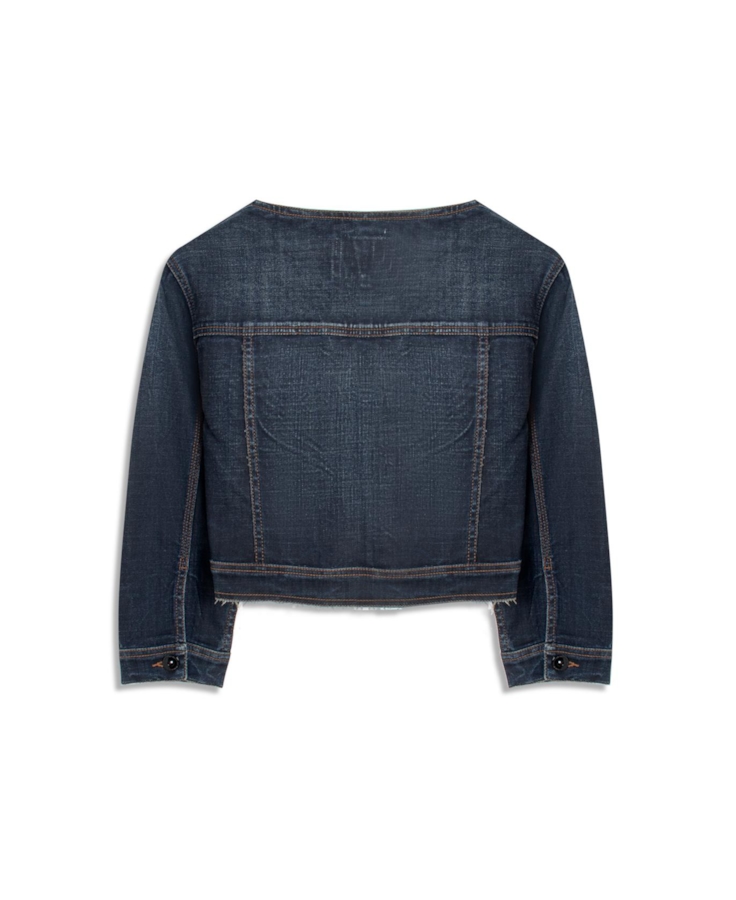 Jaqueta Visco Indigo Elastic Filigrana Lav.Escuro