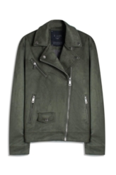 Jaqueta Washed Suede Loose Floresta