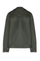 Jaqueta Washed Suede Loose Floresta