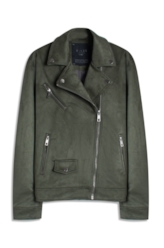 Jaqueta Washed Suede Loose Floresta