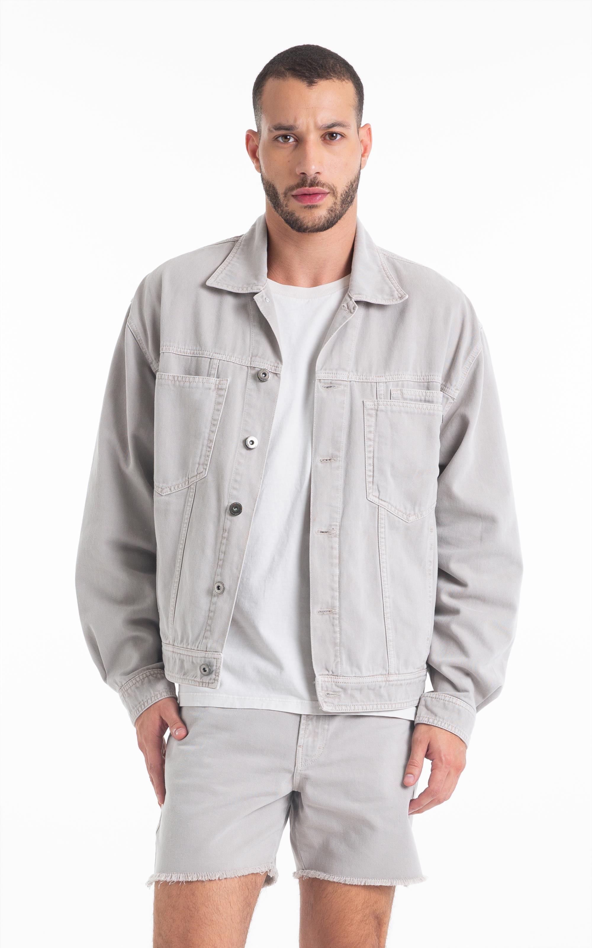 Jaqueta White Denim Zetex Old Purple