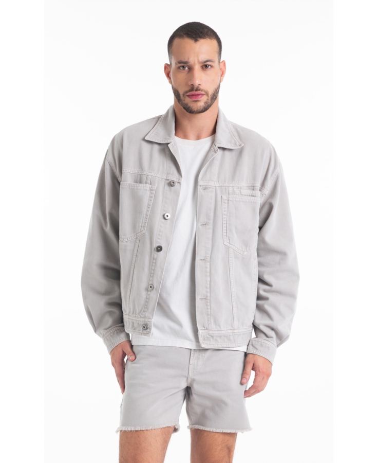 Jaqueta White Denim Iii Vintage e Asa Silver