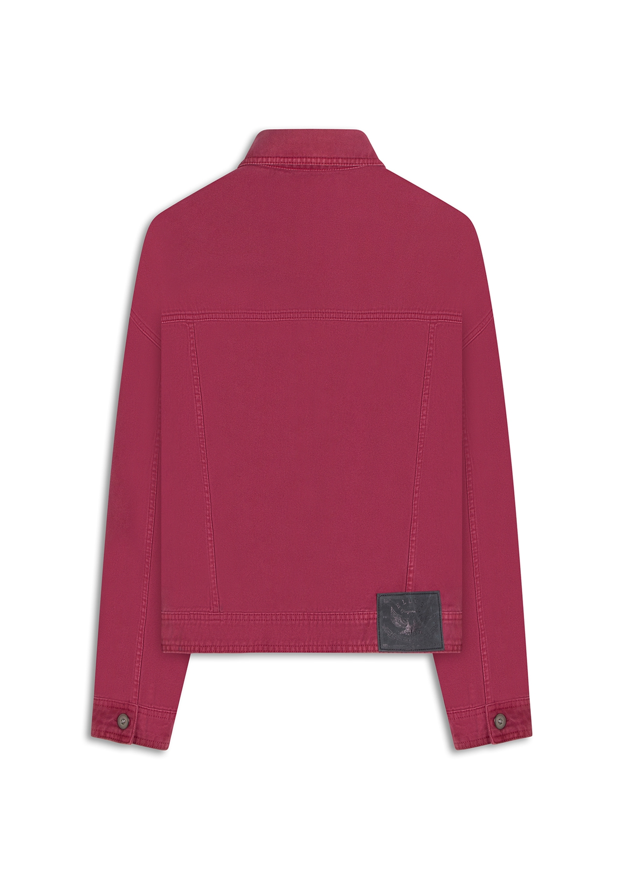 Jaqueta White Denim Oversized Magenta