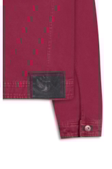 Jaqueta White Denim Oversized Magenta