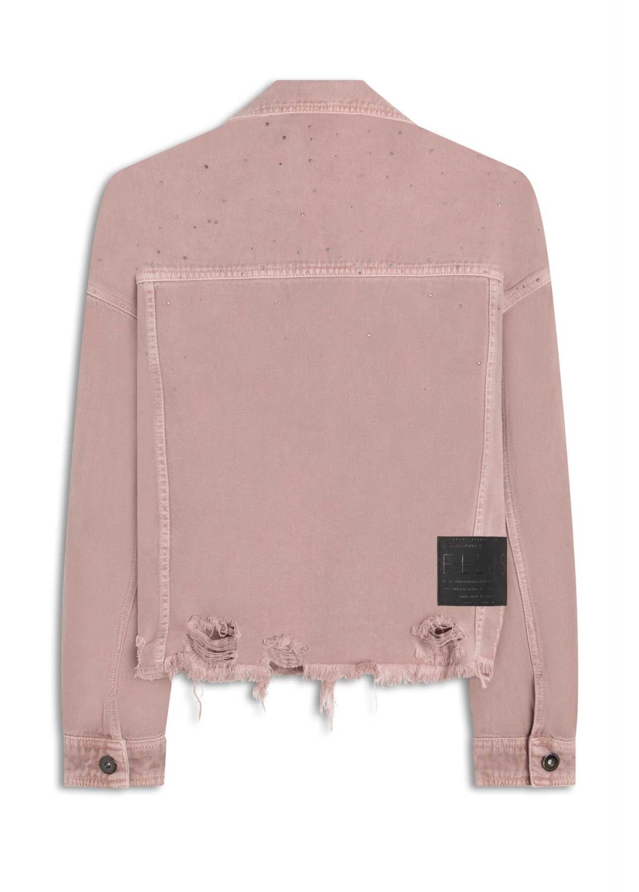 Jaqueta White Denim Oversized Purple Gray