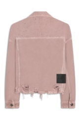 Jaqueta White Denim Oversized Purple Gray
