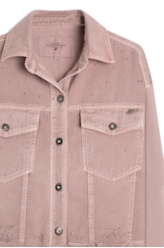 Jaqueta White Denim Oversized Purple Gray