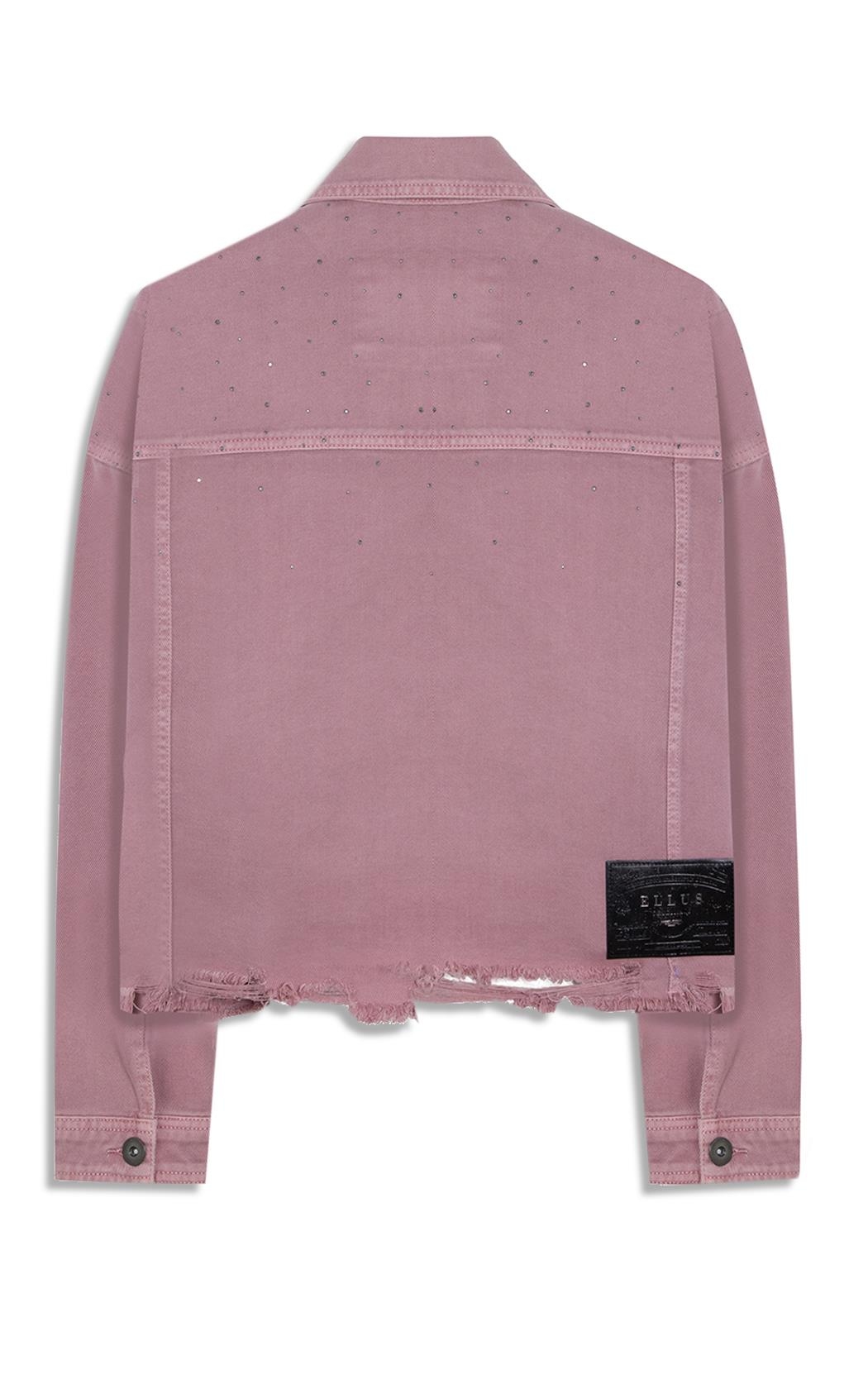 Jaqueta White Denim Oversized Rosa Velho