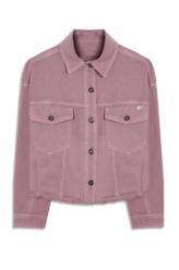 Jaqueta White Denim Oversized Rosa Velho