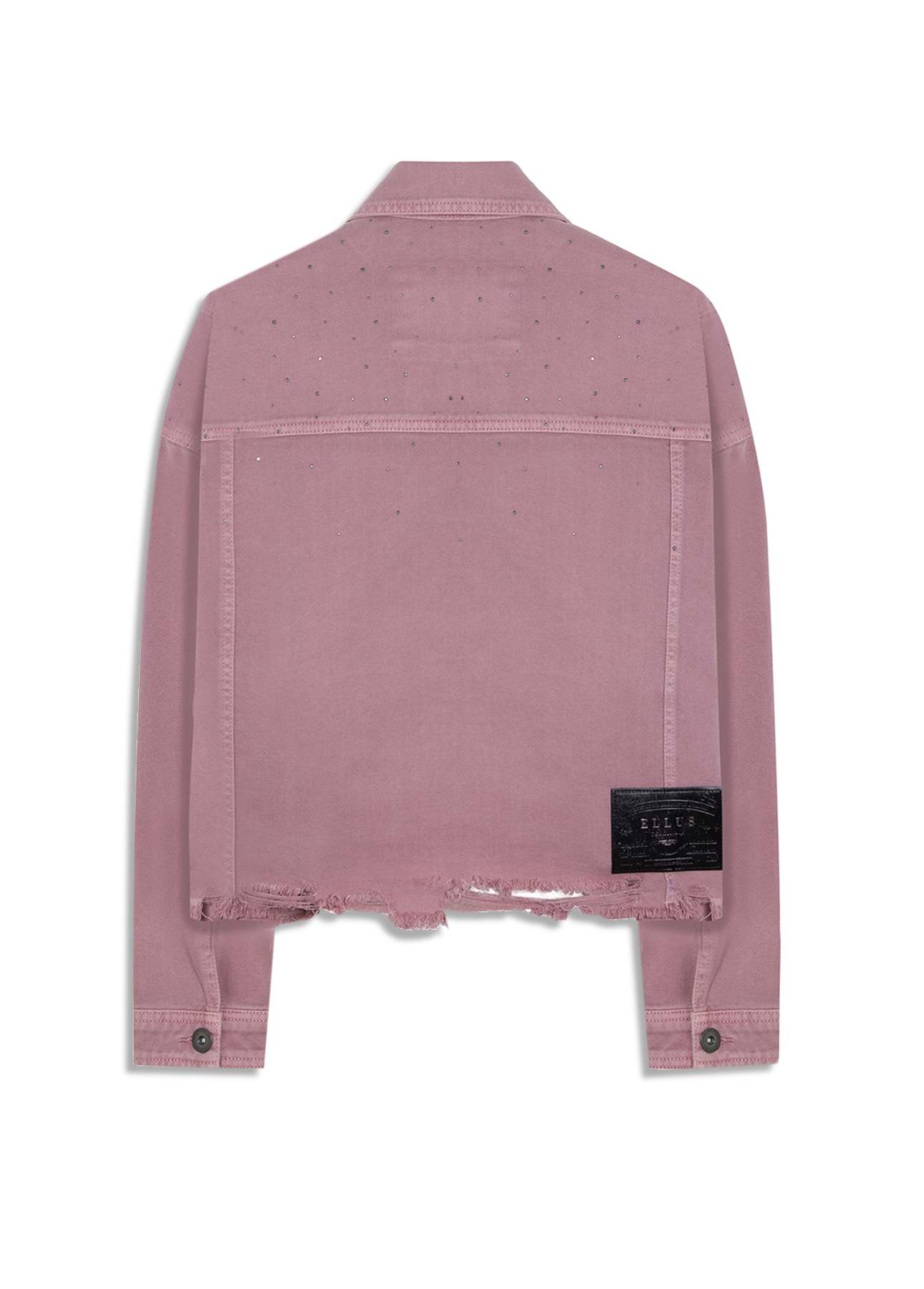 Jaqueta White Denim Oversized Rosa Velho