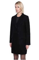 Jaqueta Wool Transpasse Reto Preto