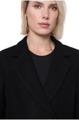 Jaqueta Wool Transpasse Reto Preto