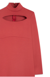 Jersey Chest Slit Vinho