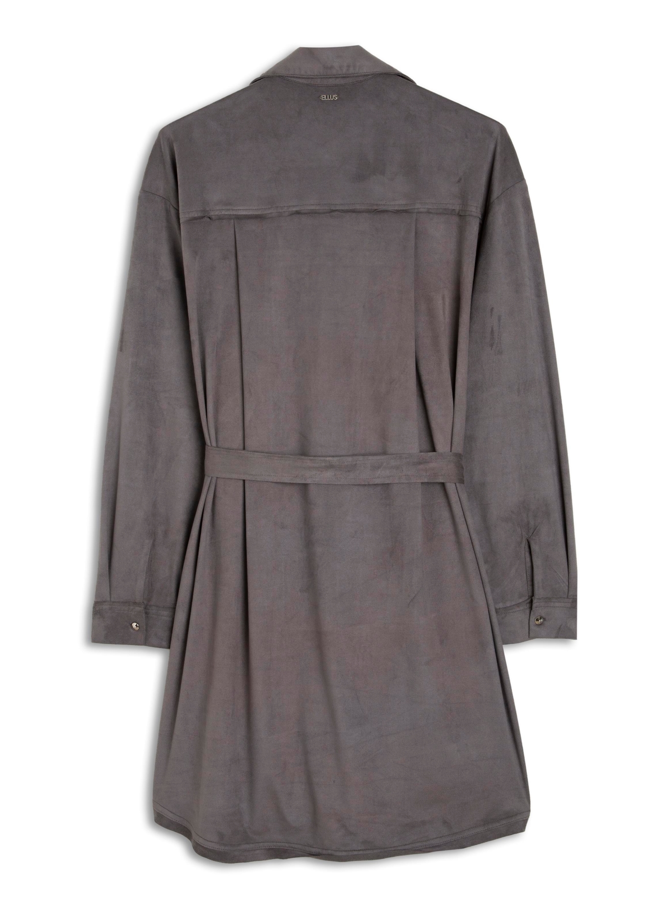 Jersey Leather Western Chemise Charcoal