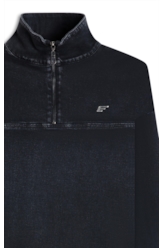 Jogging Black Iv (Blusa) Quarter Ziper Lav.Escuro C/ Luva