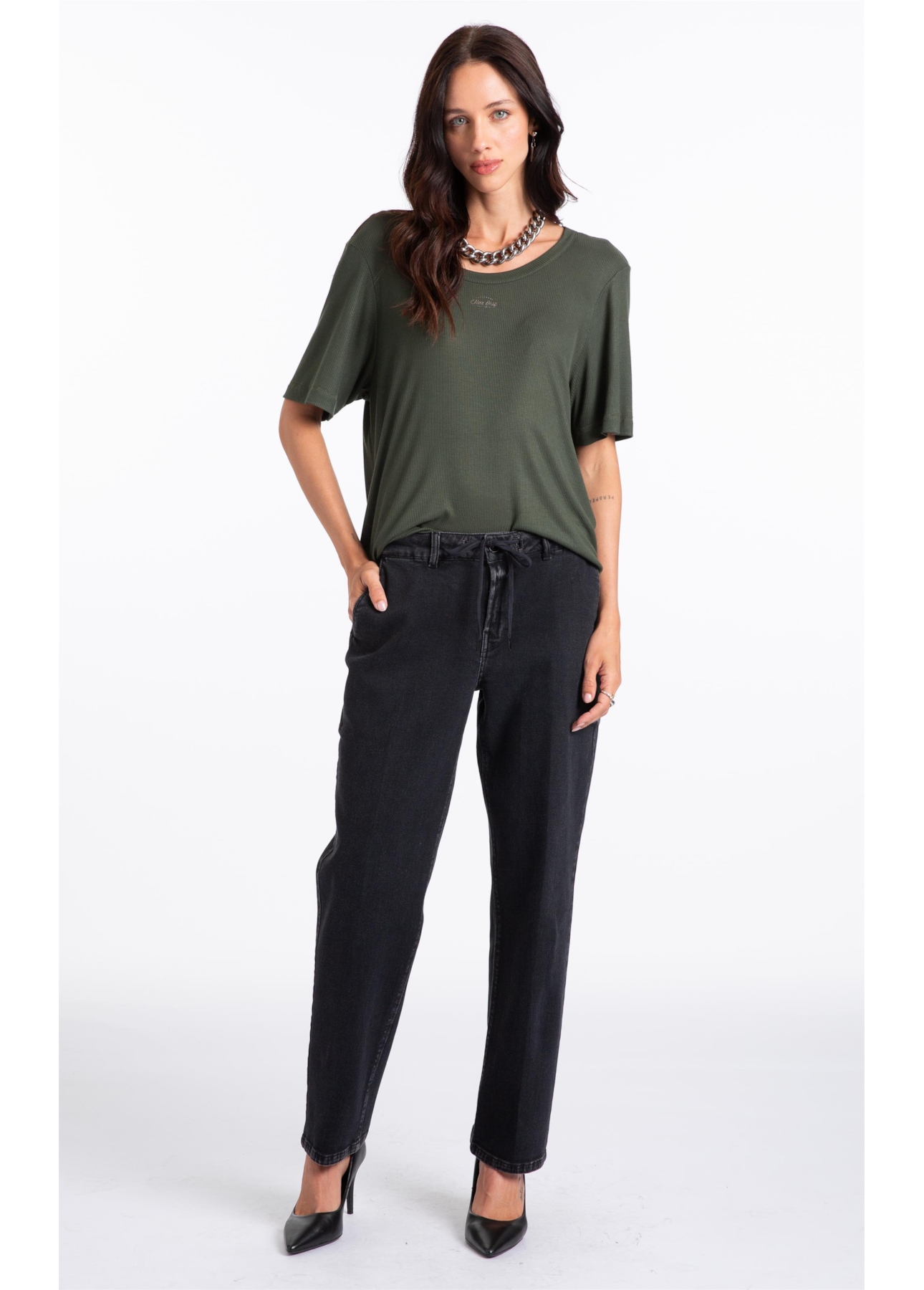 Jogging Black Iv (Preppy) b Faca Lav.Escuro C/ Luva