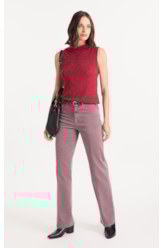 Jogging Color (Gisele Reta) 5 Pockets Purple Gray