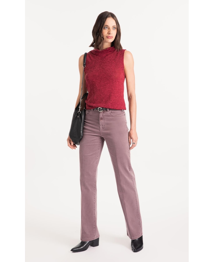 Jogging Color (Gisele Reta) 5 Pockets Purple Gray