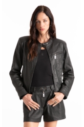 Leather Color (Jaqueta) Recorte Preto